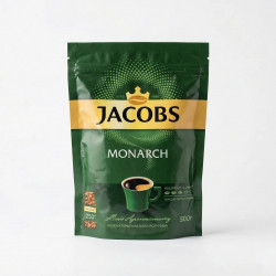 Кофе растворимый Jacobs Monarch 500 г (мягкая упаковка) | Эконом-пакет, 250 чашек, Оригинал