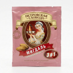 Кавовий напій Петрівська Слобода 3в1 Мигдаль 25 стіків (упаковка) | Українська кава, Горіховий смак