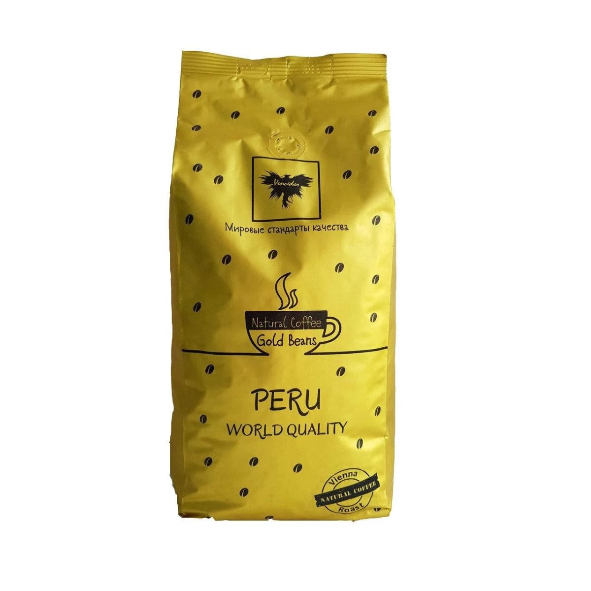 Кава в зернах Vencedor Peru World Quality 100% арабіка 1кг 1000 грам (арт. 4277)