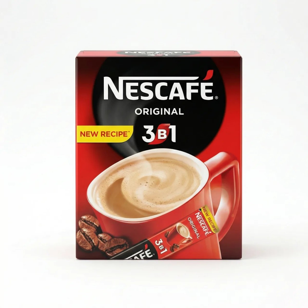 Кава 3в1 Nescafé Original (Нескафе Оріджінал) | Кавовий напій у стіках, Нова рецептура (арт. 4309)