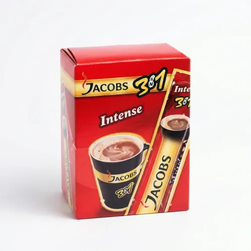Кавовий напій Jacobs 3в1 Intense (упаковка) | Насичена кава, Більше смаку, Червоний Якобс