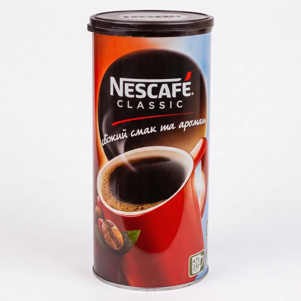Кава розчинна Nescafé Classic 475 г | Залізна банка, Оригінал, Гранульована кава (арт. 4281)