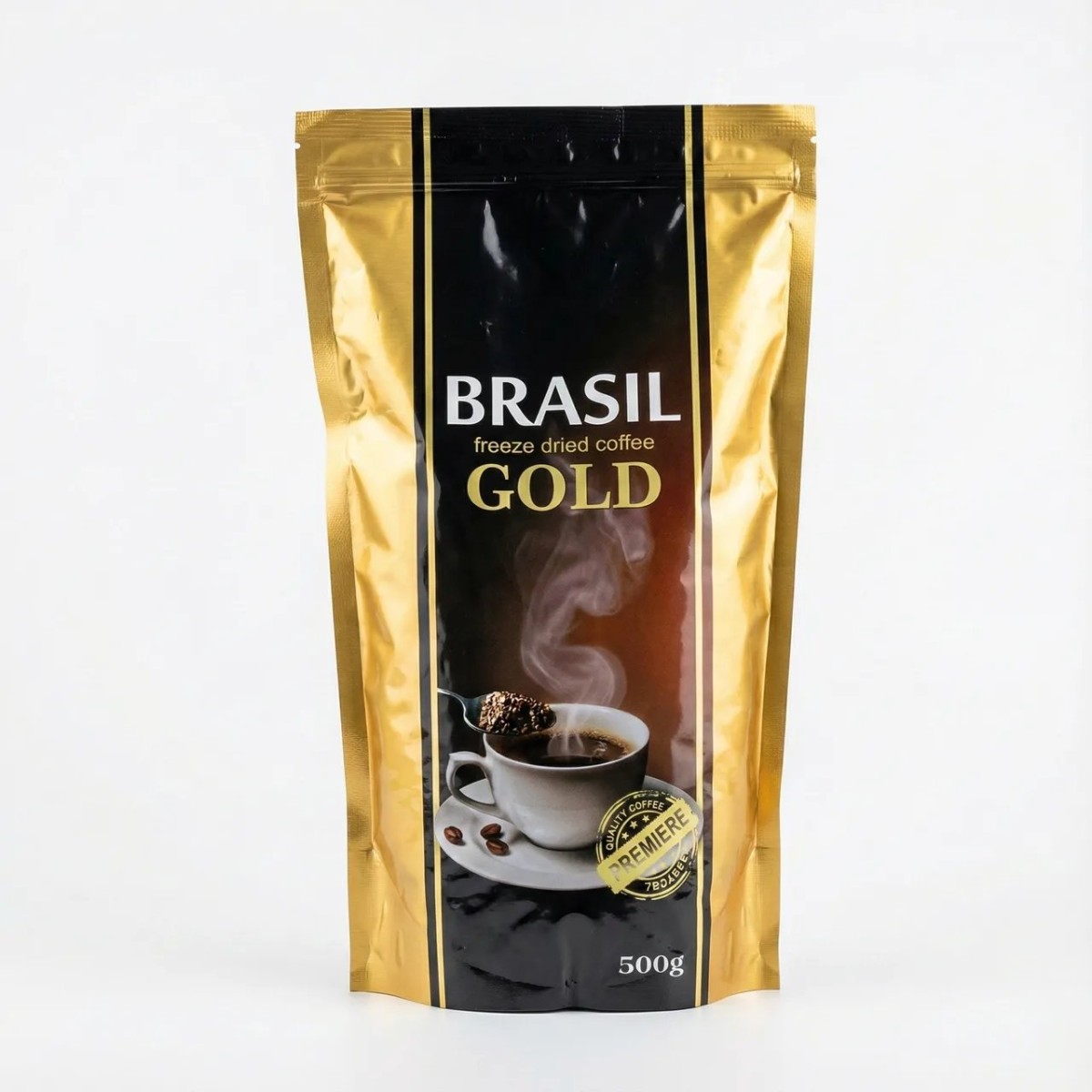 Кава розчинна Brasil Gold, 500 г (м'яка упаковка) (арт. 4391)