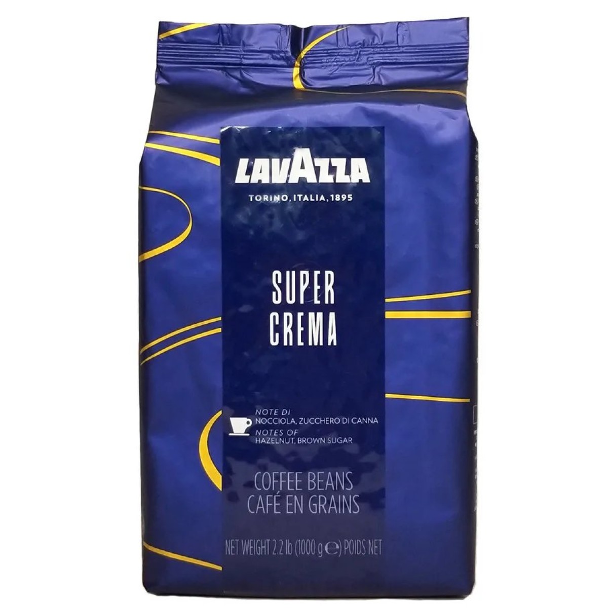 Кава в зернах Lavazza Super Crema 1кг. Лавацца Супер Крему (арт. 4255)