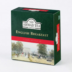 Чай черный Ahmad Tea English Breakfast 100 пакетиков | Крепкий, Английский завтрак, Классический