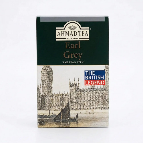 Чай чорний листовий Ahmad Tea Earl Grey 200 г. Англійський чай з бергамотом