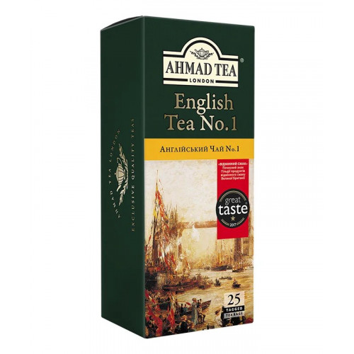 Чай Ахмад с бергамотом в пакетиках чёрный Английский №1 25 х 2 г
