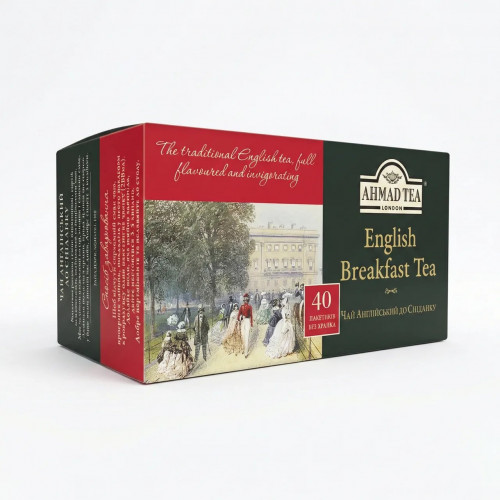 Чай черный Ahmad English Breakfast 40 пакетиков. Английский к завтраку (без ярлыка)