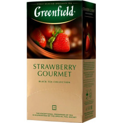 Чай чорний з полуницею та шоколадом Greenfield Strawberry Gourmet 25 пак.