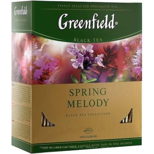 Чай чорний з чебрецем Greenfield Spring Melody 100 пак. м/у HoReCa (арт. 4419)
