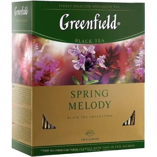 Чай чорний з чебрецем Greenfield Spring Melody 100 пак. м/у HoReCa