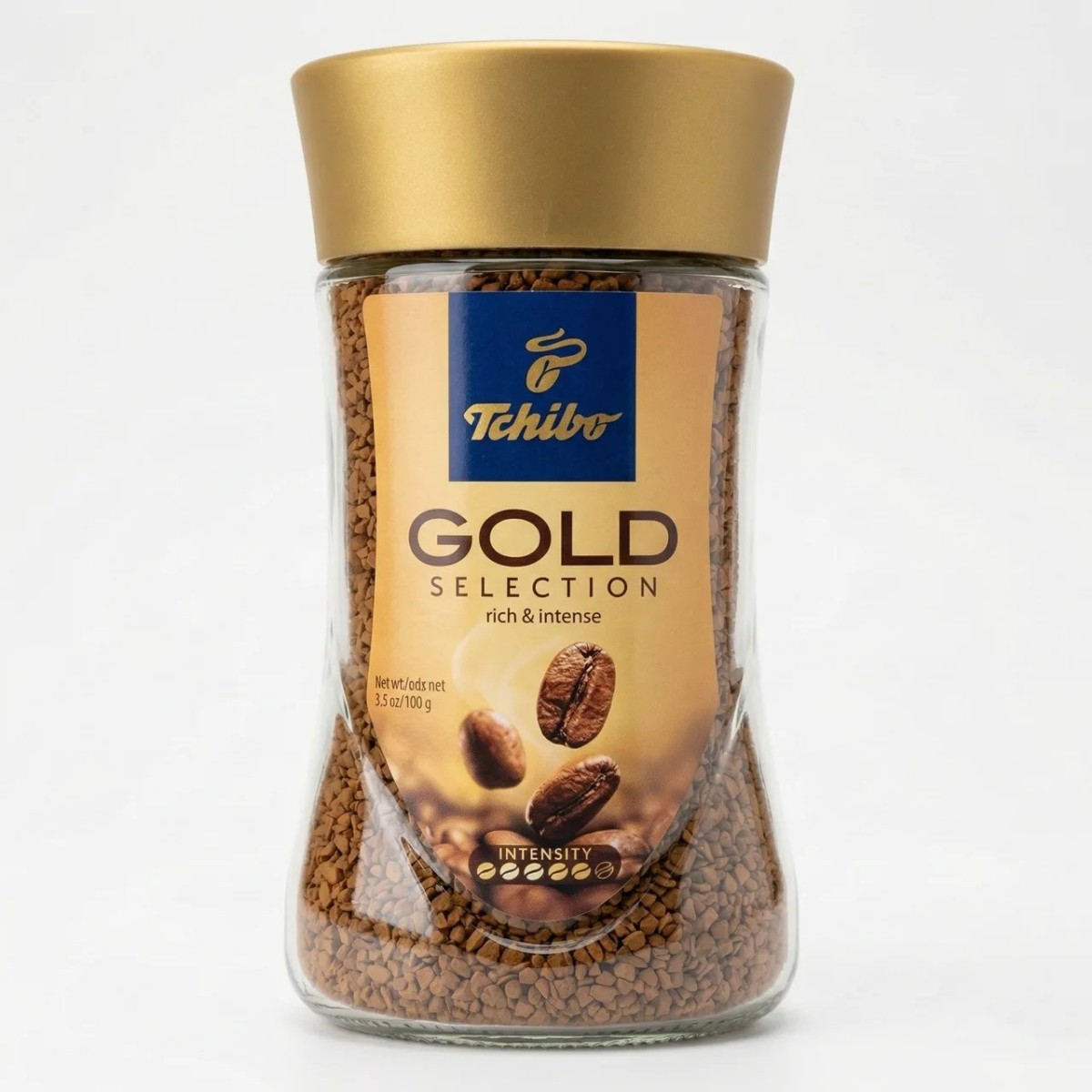 Кава розчинна Tchibo Gold Selection 200 г (скло) | Насичена та інтенсивна, Німецька якість (арт. 4434)