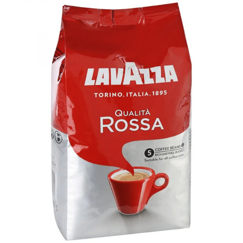 Кава в зернах Lavazza Qualita Rossa 1000 г (1кг). Лавацца Росса .Italia
