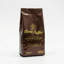 Зерновий кави Ricco Coffee Gold Espresso Italiano 250 гр + ложка в подарунок