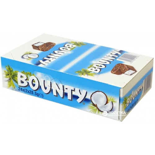 Упаковка батончиков Bounty 24 шт x 57 г (арт. 4450)
