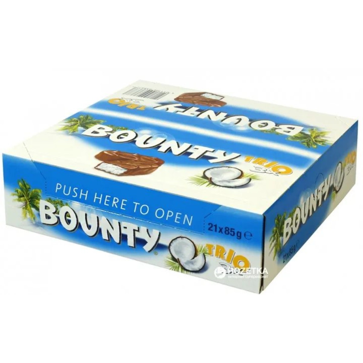 Упаковка батончиків Bounty Trio 21 шт x 85 г (арт. 4451)