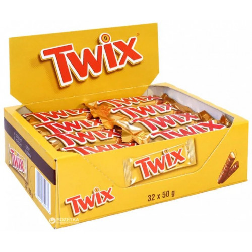 Упаковка батончиков Twix 32 шт x 50 г