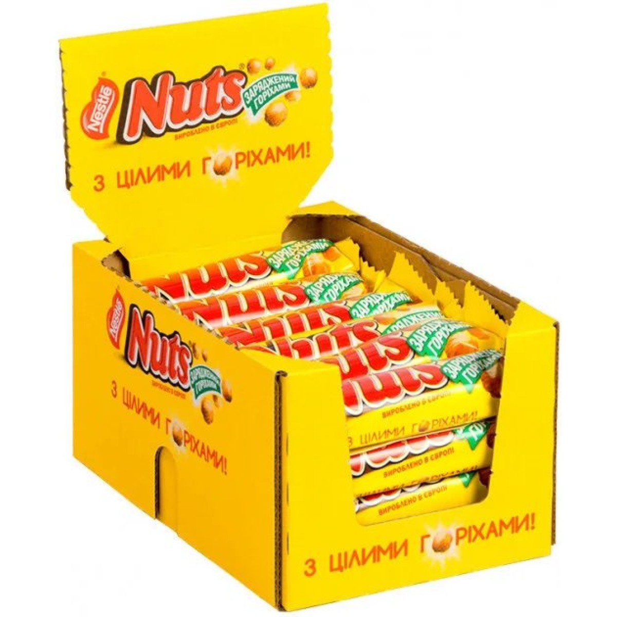 Упаковка батончиків NESTLE NUTS  24 шт х 40 г (арт. 4454)