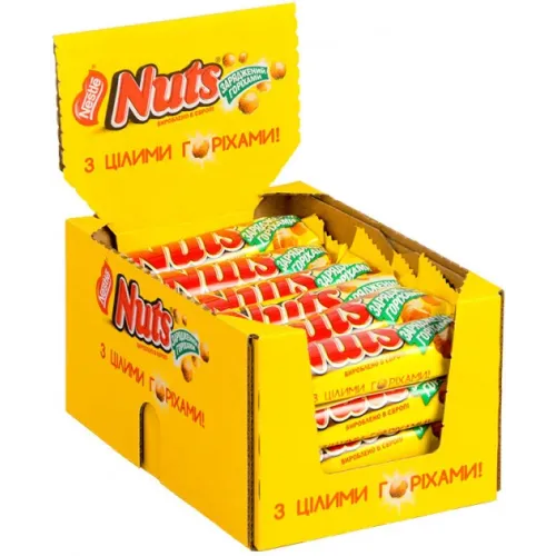 Упаковка батончиків NESTLE NUTS  24 шт х 40 г