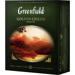 Чай пакетированный Greenfield Golden Ceylon 100 x 2 г