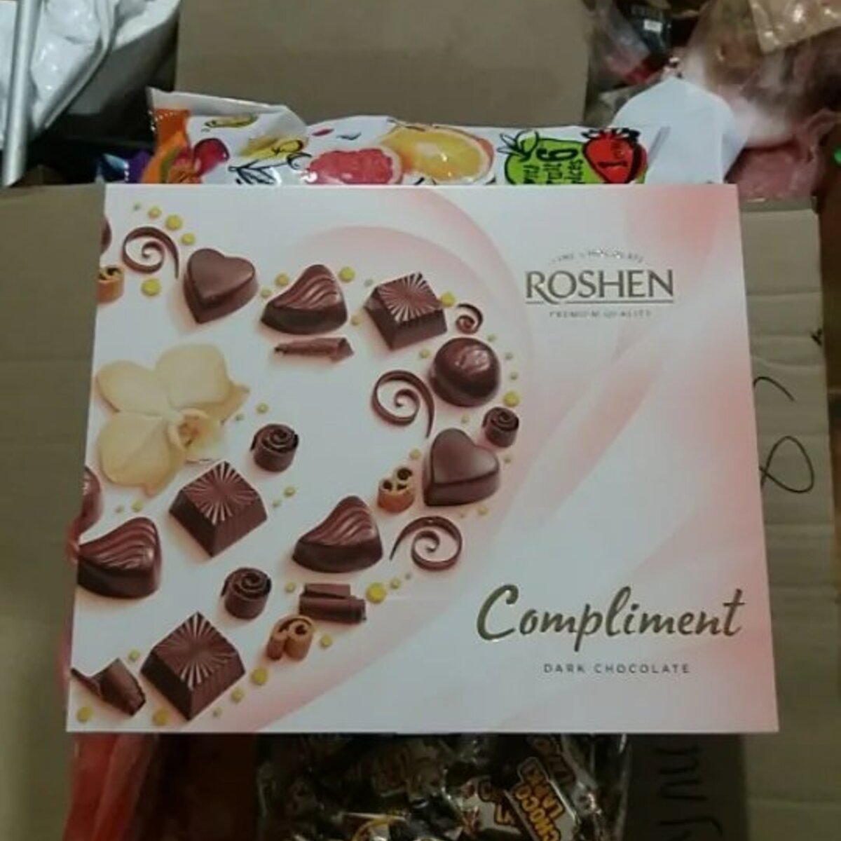 Конфеты  roshen Compliment dark chocolate 154 гр (арт. 4485)