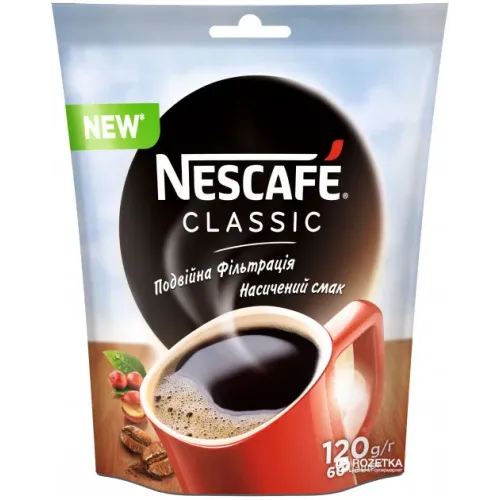 Кава розчинна Nescafe Classic \ Нескафе Класік 120 г