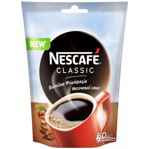 Кава розчинна Nescafe Classic \ Нескафе Класік 60 г
