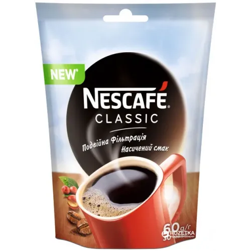 Кава розчинна Nescafe Classic \ Нескафе Класік 60 г