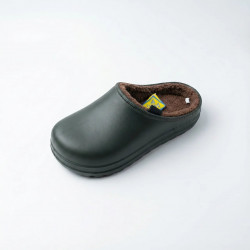 Чоловічі зимові галоші-сабо Gipanis (Україна) на хутрі, хакі (41-45)