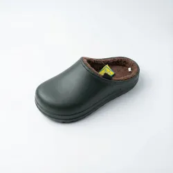 Чоловічі зимові галоші-сабо Gipanis (Україна) на хутрі, хакі (41-45)