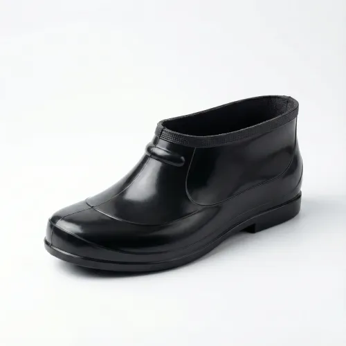 Калоші садові чоловічі чорні гумові (ПВХ), Непромокаюче робоче взуття для дачі та городу (розміри 41-46)