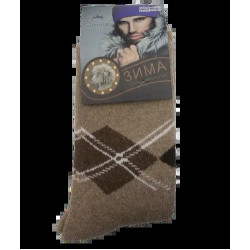 Чоловічі шкарпетки ангора з махрою Корона 1520 41-47 бежеві