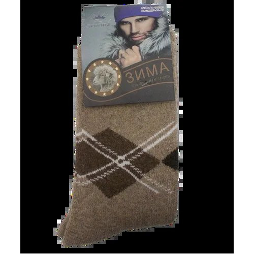 Мужские носки ангора с махрой Корона 1520 41-47 бежевые