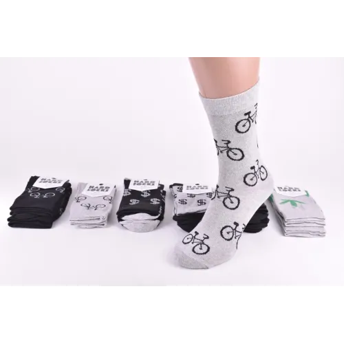 Шкарпетки чоловічі з малюнком БАВОВНА