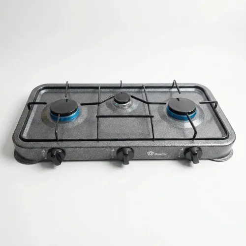 Газова плита Domotec MS-6603 на 3 конфорки — економне приготування їжі без електрики 🔥