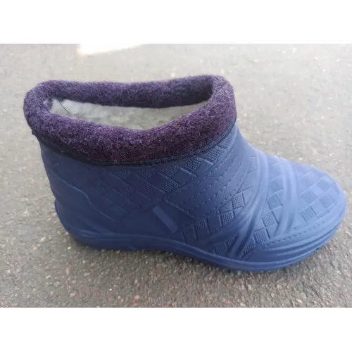 Калоші жіночі на хутрі синие