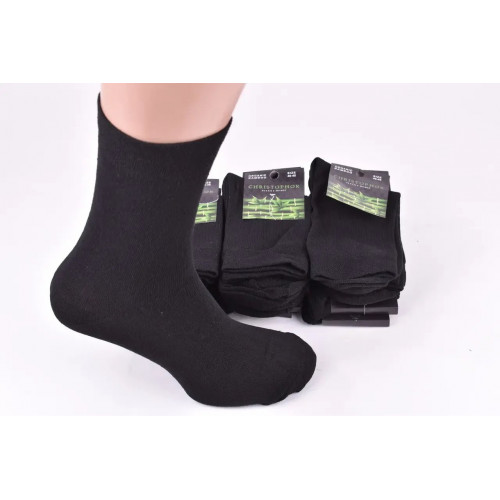 Шкарпетки чоловічі однотонні БАМБУК 40 - 45 | 12 пар