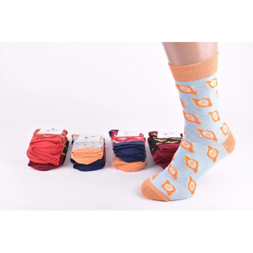 Шкарпетки чоловічі з малюнком бавовна 25-39 | 12 пар