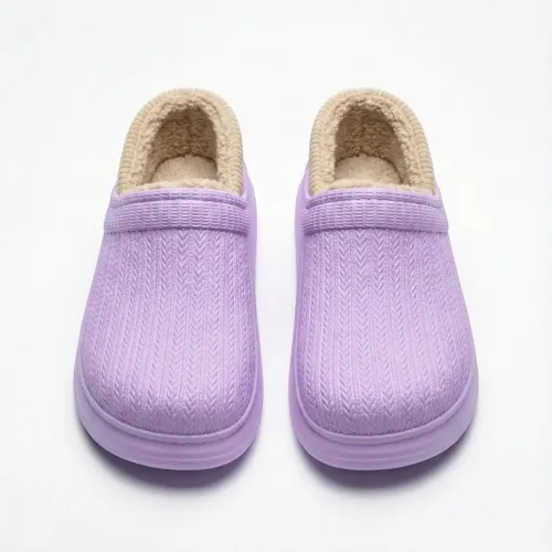 Галоші без задника сабо на хутрі жіночі Dago Style бузкові 37 - 41 41