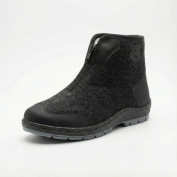 Мужские зимние бурки Dago Style (Львов) на меху с молнией, черные