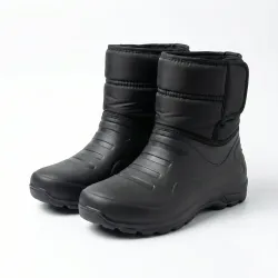 Чоловічі зимові чоботи дутики на липучці OLIMP. Чорні сноубутси ЕВА 41-46