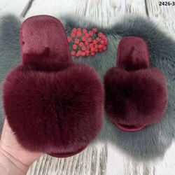 Меховые тапочки женские мех искусственный песец 36 - 41 38