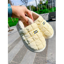 Капці дутики жіночі Marí капучино + світло жовтий 36 - 41