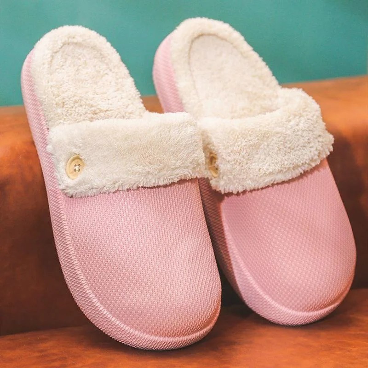 Тапочки-кроксы PINK розовые со съемной теплой стелькой шлепанцы женские зима 36 - 40 (арт. 5734)