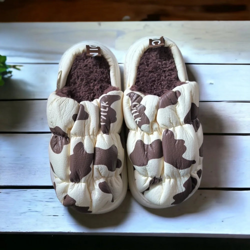 Тёплые пушистые женские меховые комнатные тапочки 36 - 41 (арт. 6074)