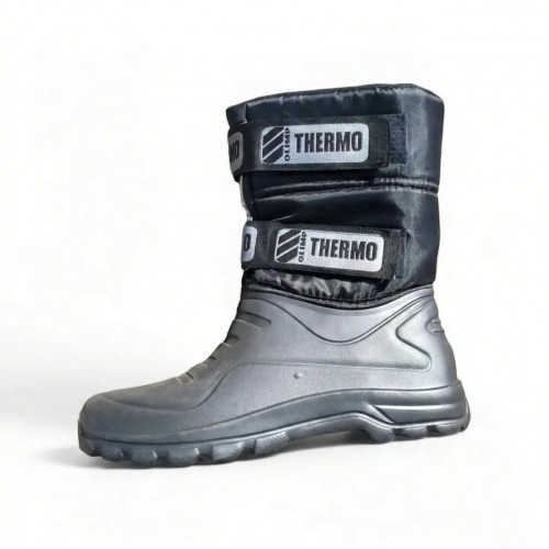 Чоловічі зимові чоботи дутики піна ЕВА утеплені на липучках Olimp Thermo Чорні (р. 41-46) (арт. 6081)