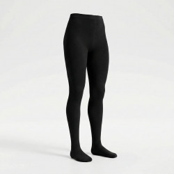 Колготки жіночі на хутрі чорні, теплі зимові термоколготи зі стопою, щільні