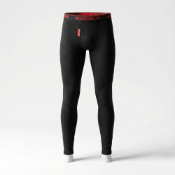 Чоловічі кальсони на флісі VOVOBOY чорні. Теплі зимові підштаники термобілизна M-XXXL (46-54)