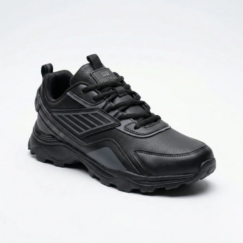 Чоловічі кросівки чорні еко-шкіра демісезонні Situo весна-осінь (р. 41-45) (арт. 5906)