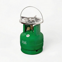 Газовий комплект VIP 5 л (Jan Svarka) з латунним краном, Балон газовий туристичний + Пальник